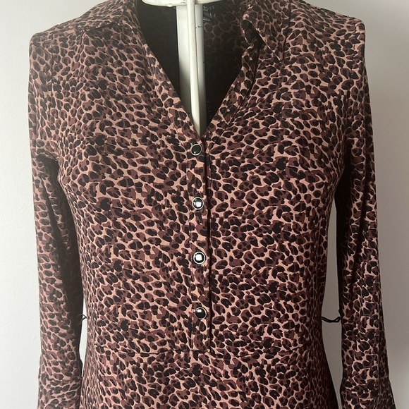 NWT Talbots Cheetah long sleeved dress - Picture 3 of 7